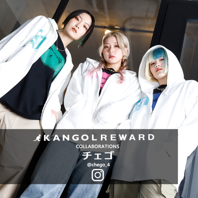 【完全受注生産】チェゴ × KANGOL REWARDコラボ　ZIPパーカー