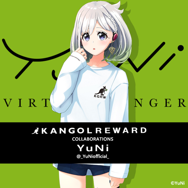 【完全受注生産】 YuNi ×KANGOL REWARDコラボ　長袖Tシャツ