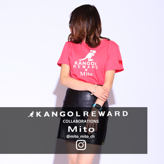 【完全受注生産】  Mito×KANGOL REWARD コラボ半袖Tシャツ