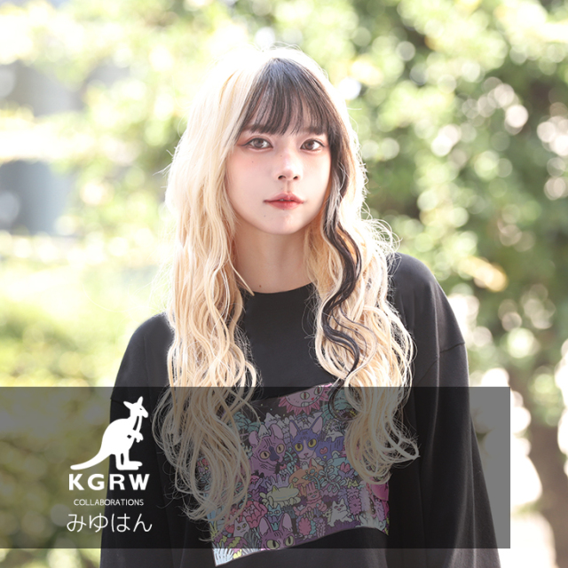 【完全受注生産】 みゆはん×KANGOL REWARDコラボ企画第2弾！長袖Tシャツ