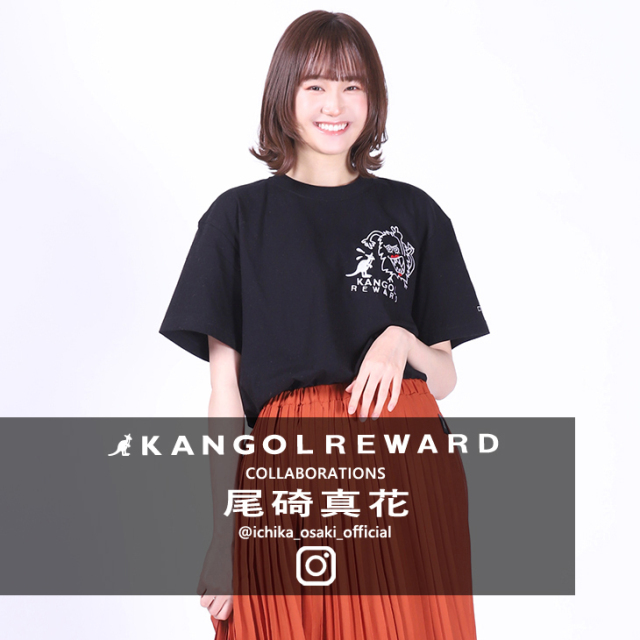 ボロ 当時物 RKL オフィシャル Tシャツ 尾碕真花×KANGOL REWARD コラボ半袖Tシャツ