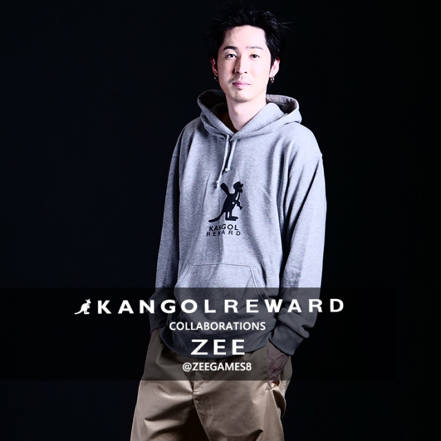 【完全受注生産】 ZEE×KANGOL REWARDコラボ プルオーバーパーカー