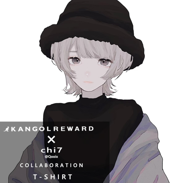 【完全受注生産】  chi7×KANGOL REWARD コラボ半袖Tシャツ