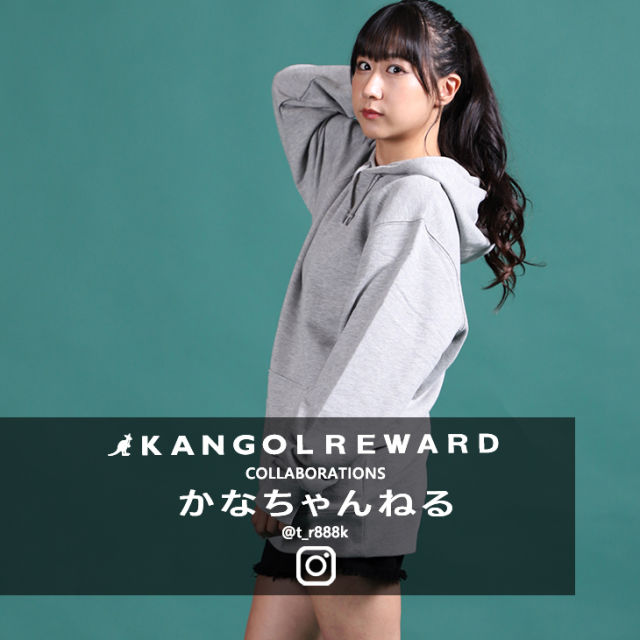 【完全受注生産】 かなちゃんねる×KANGOL REWARDコラボ プルオーバーパーカー