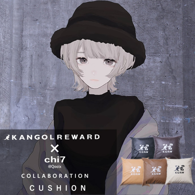 【完全受注生産】chi7×KANGOL REWARDコラボ　クッション