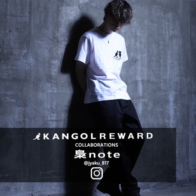 【完全受注生産】  梟note×KANGOL REWARD コラボ半袖Tシャツ