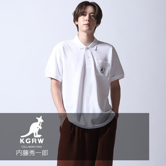 完全受注生産】内藤秀一郎×KANGOL REWARDコラボポロシャツ