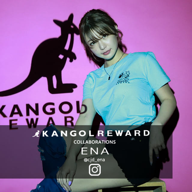 【完全受注生産】  ENA×KANGOL REWARD コラボ半袖Tシャツ