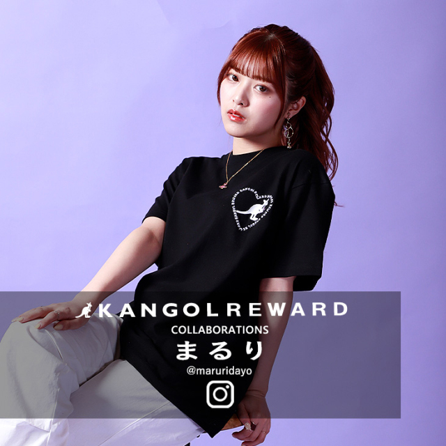 完全受注生産】まるり×KANGOL REWARDコラボ 半袖Tシャツ