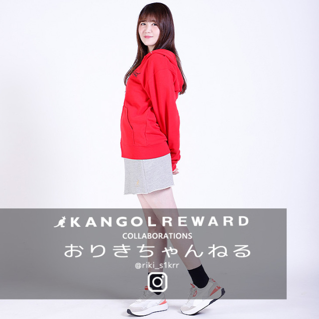 【完全受注生産】おりきちゃんねる×KANGOL REWARDコラボ ZIPパーカー