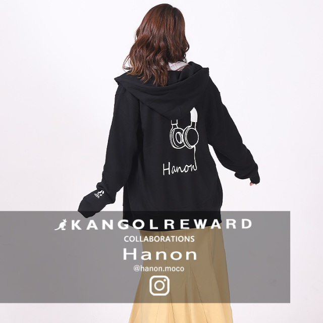 【完全受注生産】Hanon×KANGOL REWARDコラボ企画第２弾！ ZIPパーカー