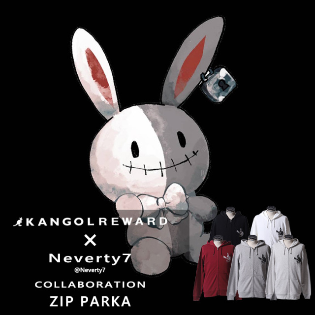【完全受注生産】Neverty7×KANGOL REWARD コラボZIPパーカー
