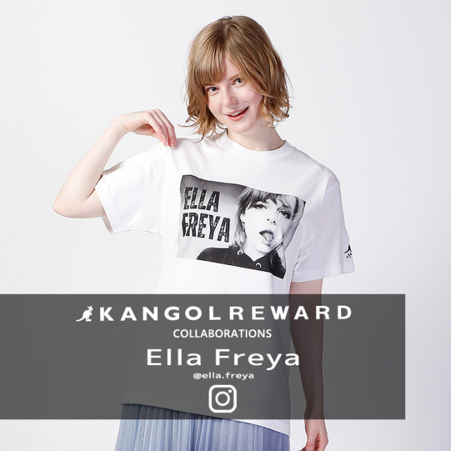完全受注生産】EllaFreya×KANGOL REWARD コラボ半袖Tシャツ
