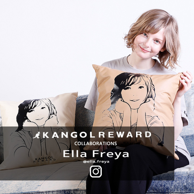 【完全受注生産】EllaFreya×KANGOL REWARD コラボクッション