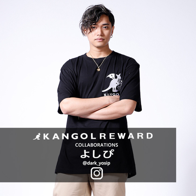 完全受注生産】よしぴ ×KANGOL REWARD コラボ半袖Tシャツ