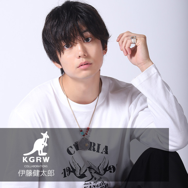 完全受注生産】 伊藤健太郎×KANGOL REWARD コラボ企画第2弾！長袖Tシャツ