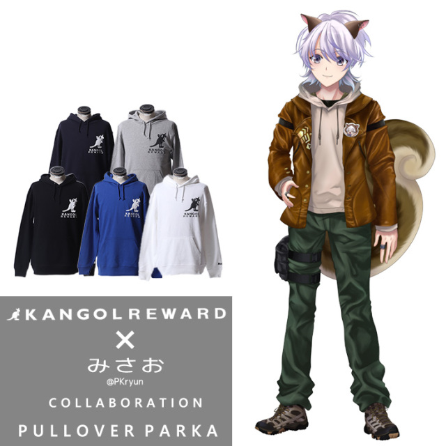 【完全受注生産】みさお×KANGOL REWARD コラボ企画！プルオーバーパーカー