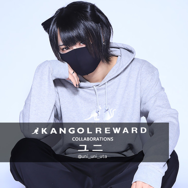 【完全受注生産】ユニ×KANGOL REWARD コラボ！プルオーバーパーカー