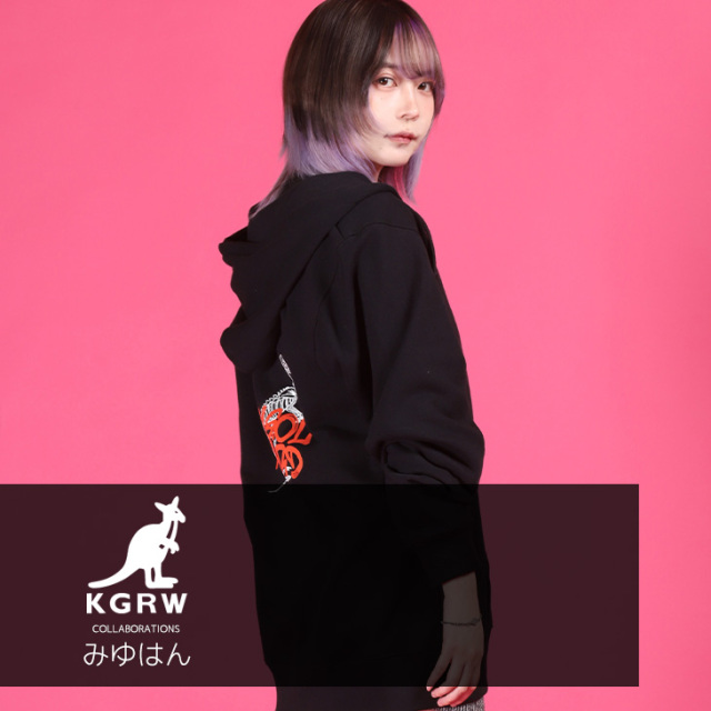 【完全受注生産】みゆはん×KANGOL REWARD コラボ企画第3弾！ZIPパーカー
