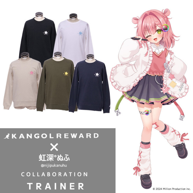 【完全受注生産】虹深°ぬふ×KANGOL REWARD コラボ企画！トレーナー