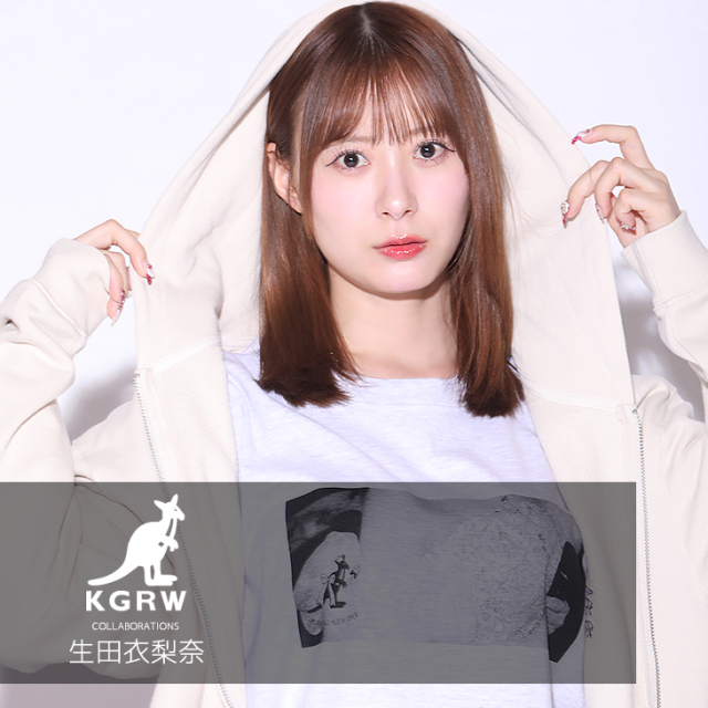 【完全受注生産】生田衣梨奈×KANGOL REWARD コラボ企画！ZIPパーカー