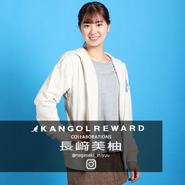 【完全受注生産】長崎美柚×KANGOL REWARDコラボ第2弾！ZIPパーカー