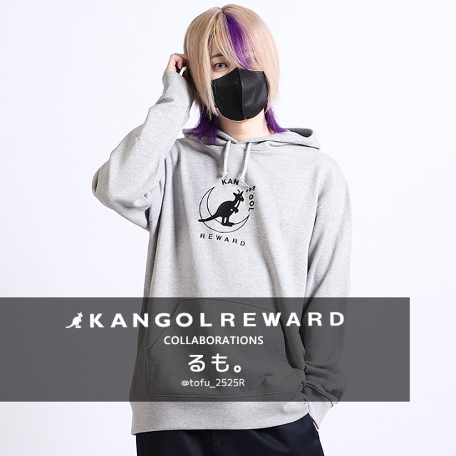 【完全受注生産】るも。×KANGOL REWARD コラボ！プルオーバーパーカー