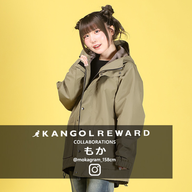【完全受注生産】  もか×KANGOL REWARDコラボ企画第3弾！ マウンテンパーカー