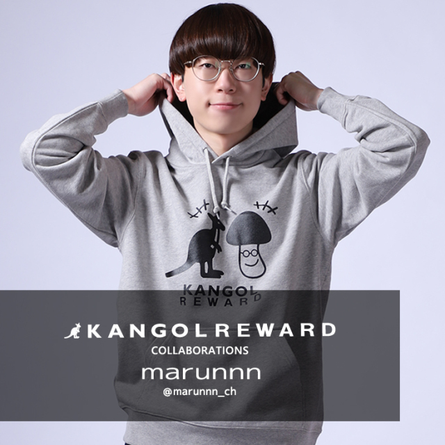 【完全受注生産】marunnn×KANGOL REWARD コラボ企画！プルオーバーパーカー