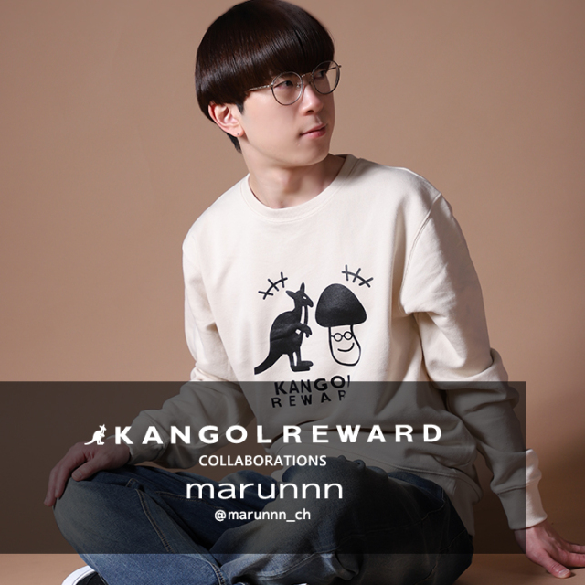 完全受注生産】marunnn×KANGOL REWARD コラボ企画！トレーナー