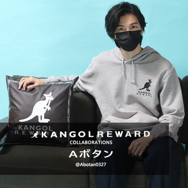 【完全受注生産】Aボタン× KANGOL REWARDコラボ企画！ クッション