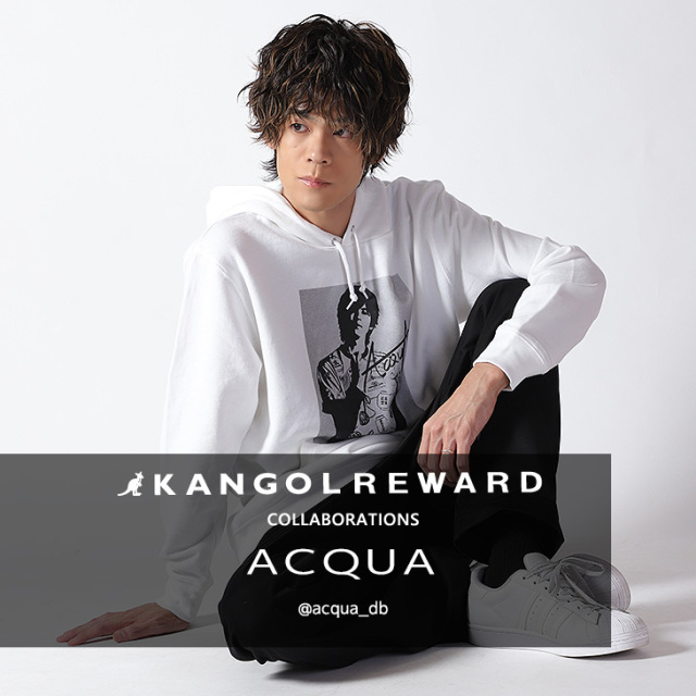 【完全受注生産】ACQUA×KANGOL REWARD コラボ企画！プルオーバーパーカー