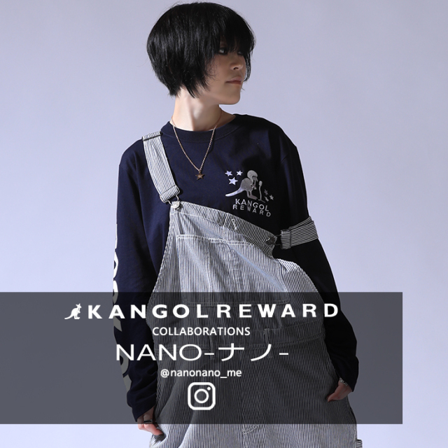 【完全受注生産】NANO-ナノ- ×KANGOL REWARD コラボ企画！長袖Tシャツ