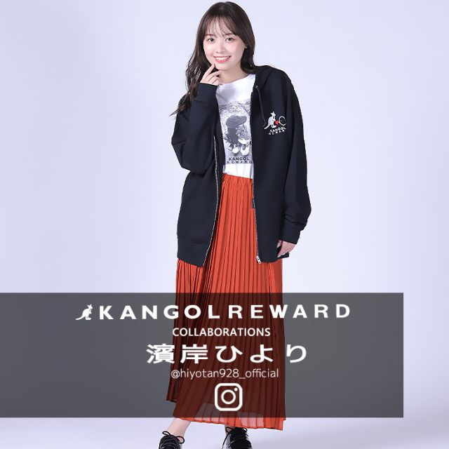 バーガー【未使用★入手困難】　ヒカルKAIKAIKIKI コラボ サイズM 完全受注生産】濱岸ひより × KANGOL REWARD コラボ企画！ZIPパーカー