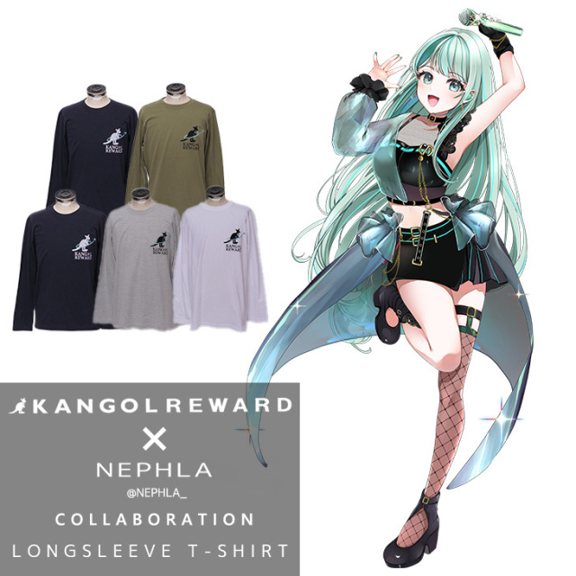 【完全受注生産】 NEPHLA×KANGOL REWARD コラボ企画！長袖Tシャツ