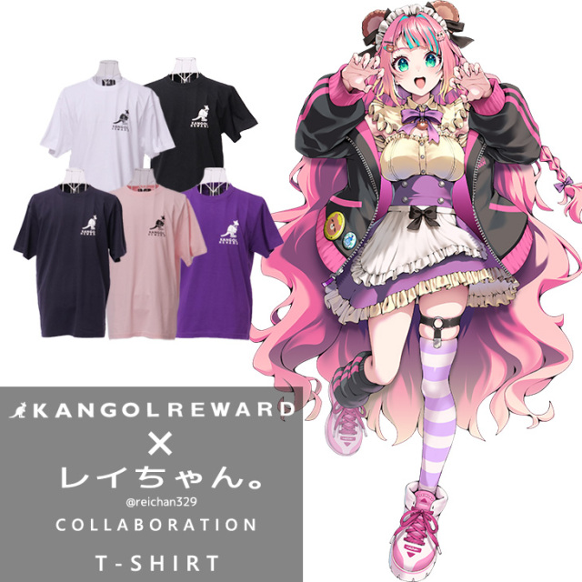 【完全受注生産】レイちゃん。×KANGOL REWARD コラボ企画！半袖Tシャツ