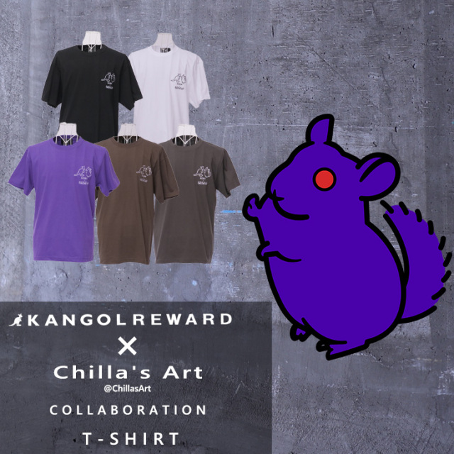 【完全受注生産】Chilla's Art×KANGOL REWARD コラボ企画！半袖Tシャツ