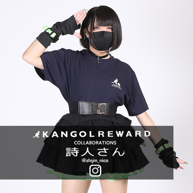 【完全受注生産】詩人さん×KANGOL REWARD コラボ企画！半袖Tシャツ