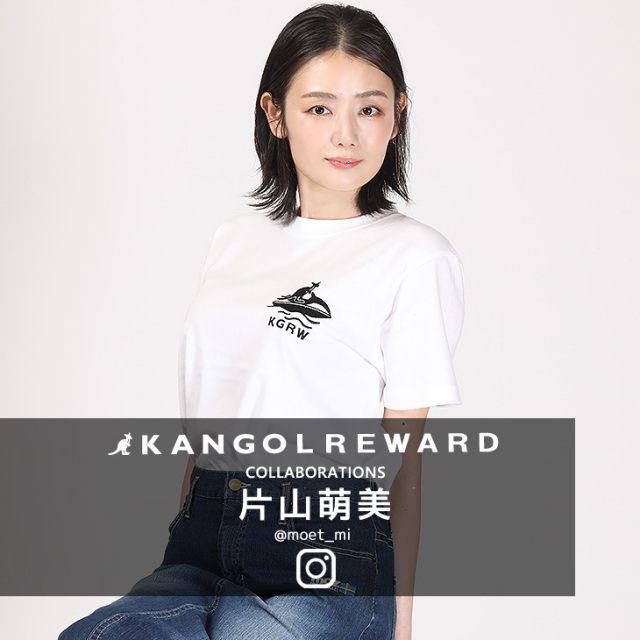 完全受注生産】片山萌美×KANGOL REWARD コラボ企画！半袖Tシャツ