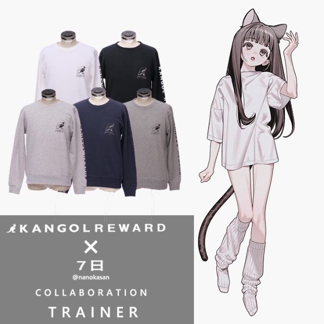 完全受注生産】7日×KANGOL REWARD コラボ企画！トレーナー