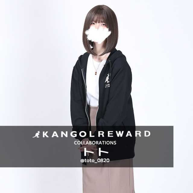 【完全受注生産】トト×KANGOL REWARD コラボ企画！ZIPパーカー