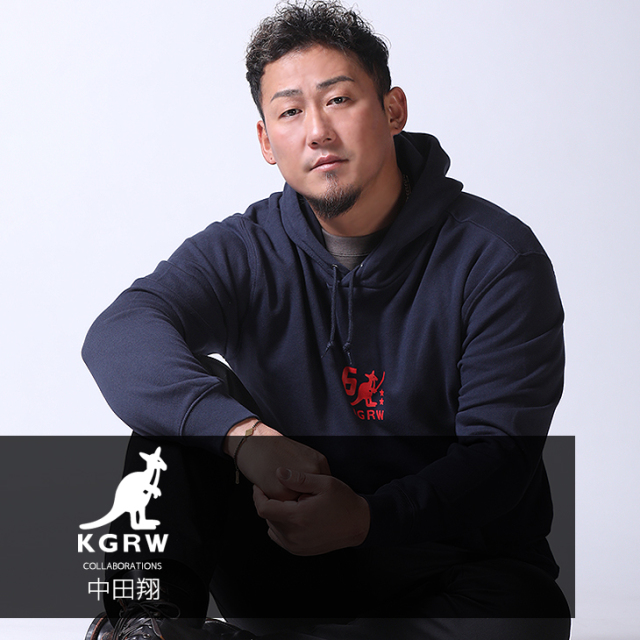 完全受注生産】中田翔×KANGOL REWARD コラボ企画！プルオーバーパーカー