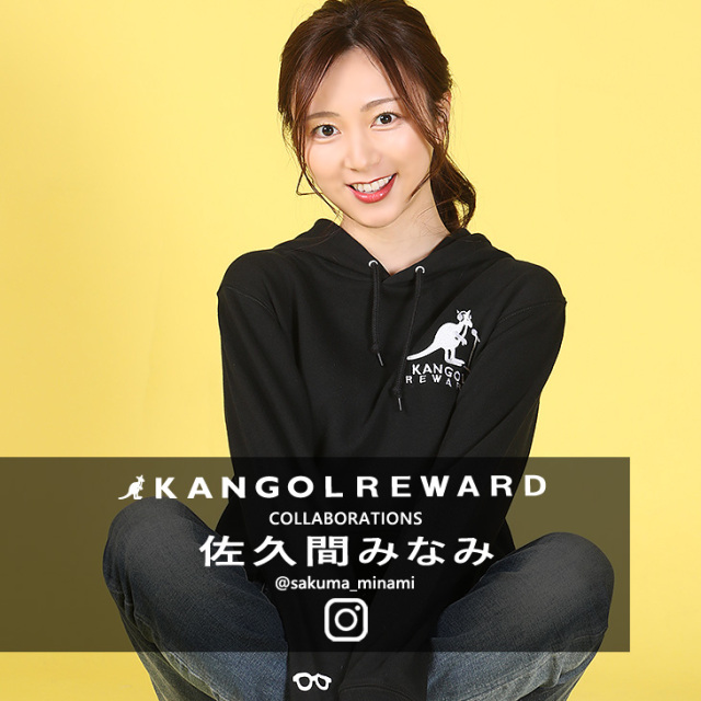 【新品・未使用】牛沢×KANGOL REWARD　ブラック　黒　WMサイズ 牛沢×KANGOL REWARD インフルエンサーコラボパーカー