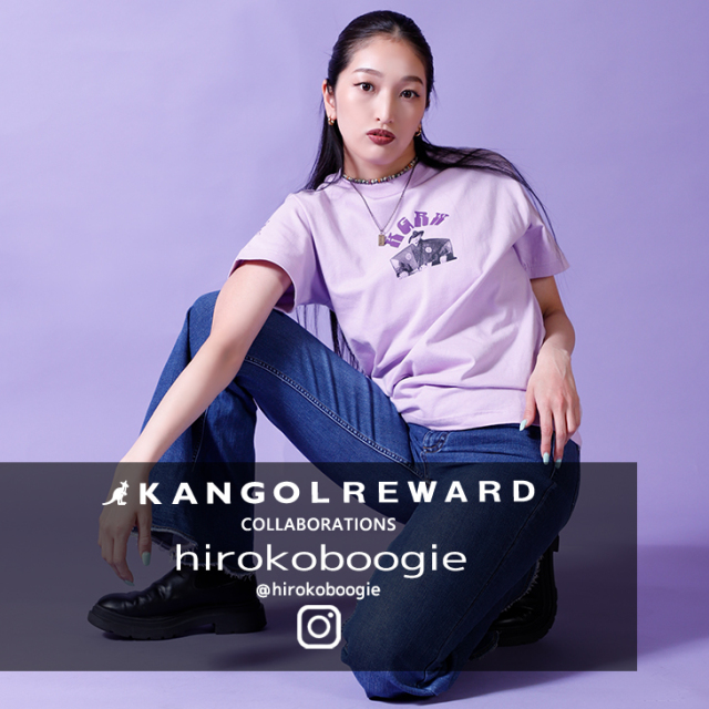 【完全受注生産】hirokoboogie×KANGOL REWARD コラボ企画！半袖Tシャツ