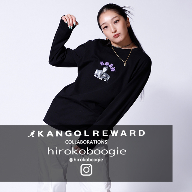 【完全受注生産】hirokoboogie×KANGOL REWARD コラボ企画！長袖Tシャツ