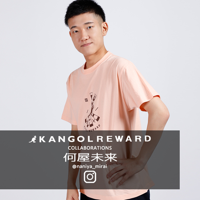 【完全受注生産】何屋未来×KANGOL REWARD コラボ企画第3弾！半袖Tシャツ TYPE:A