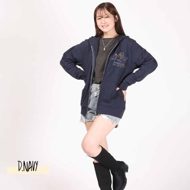 完全受注生産】花束ゆいは×KANGOL REWARDコラボ企画！ZIPパーカー