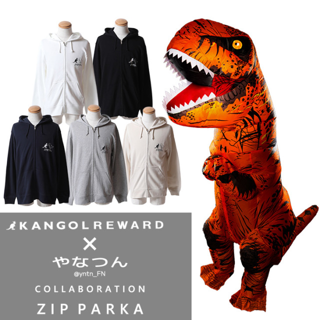 【完全受注生産】やなつん×KANGOL REWARDコラボ企画！ZIPパーカー