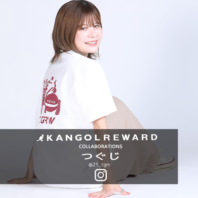 ちくわページ②　ラボ服　らぼ服　ハンドメイド　服 完全受注生産】つぐじ×KANGOL REWARD コラボ企画！半袖Tシャツ