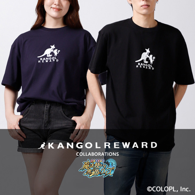 【完全受注生産】黒猫のウィズ×KANGOL REWARD コラボ企画！半袖Tシャツ